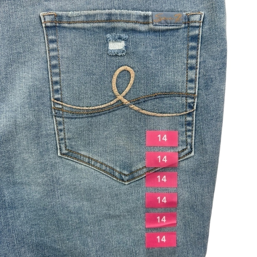 Seven7 Breezy Crop High Rise Skimmer Jeans, 14 - Picture 8 of 9